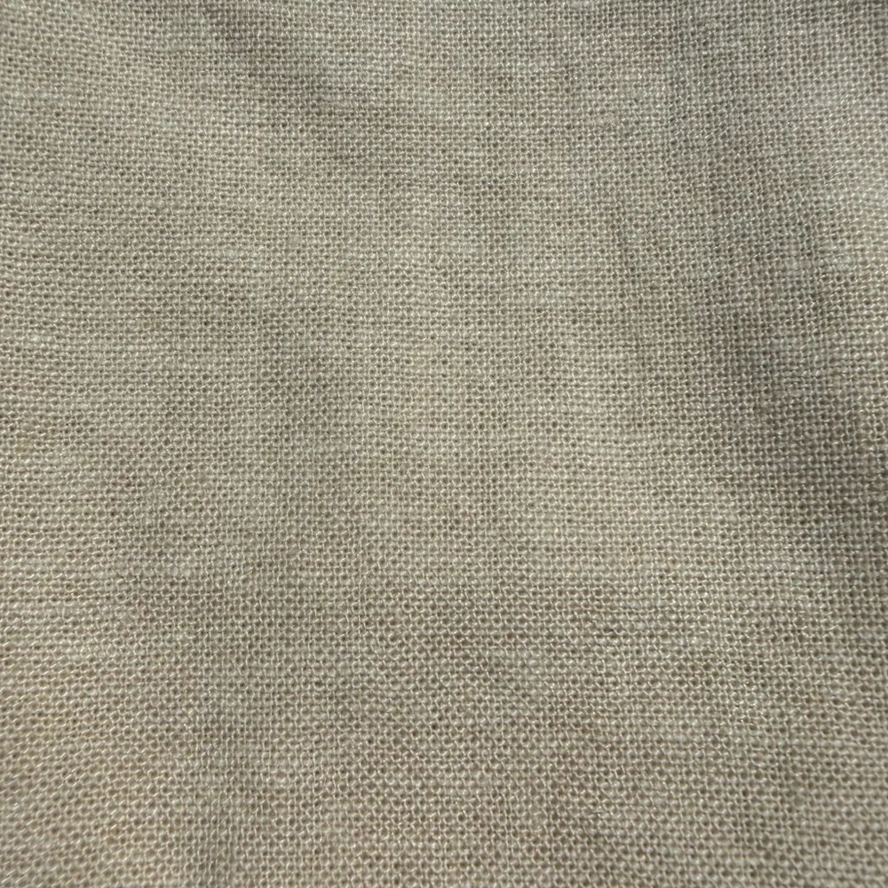 Simply Shabby Chic Ruffled Linen Blend King 3-Piece Duvet Cover Set Oatmeal NIP